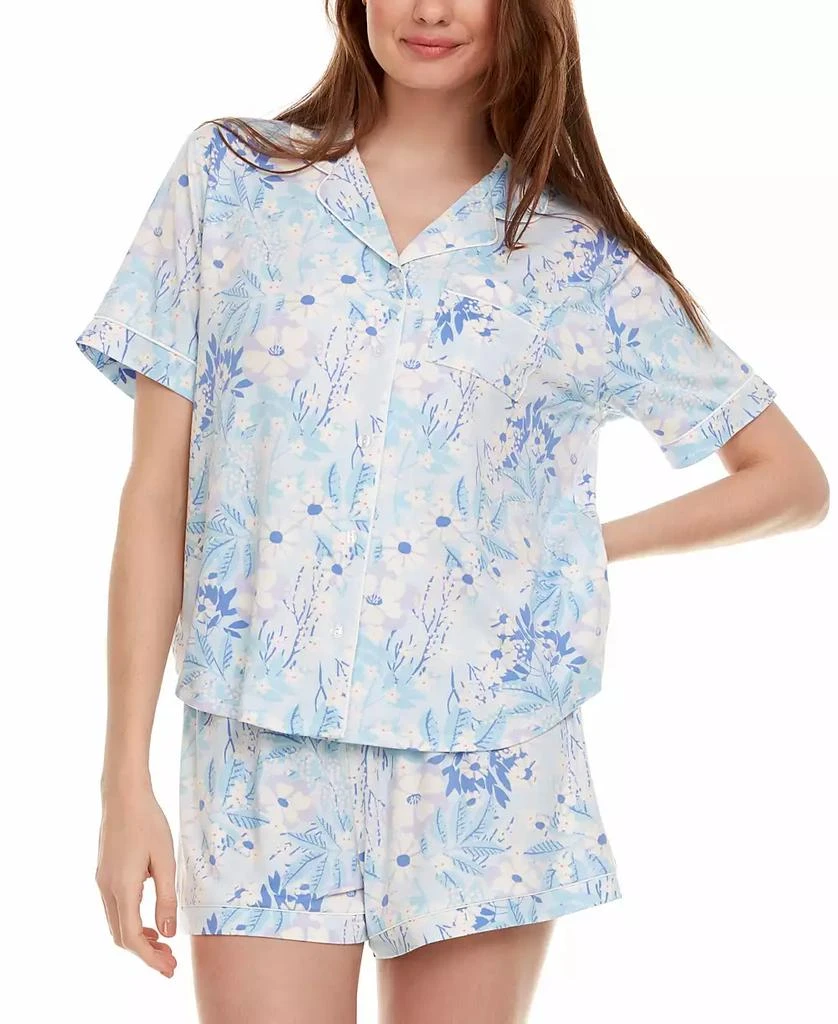 Flora Nikrooz Women's 2-Pc Gabriella Printed Shorty Pajamas Set 4