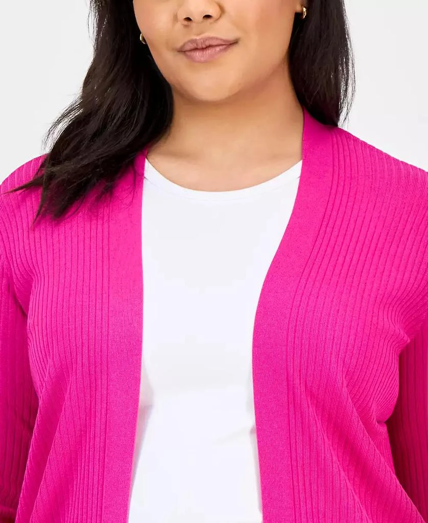 JONES NEW YORK Plus Size Sutton Open-Front Cardigan 3