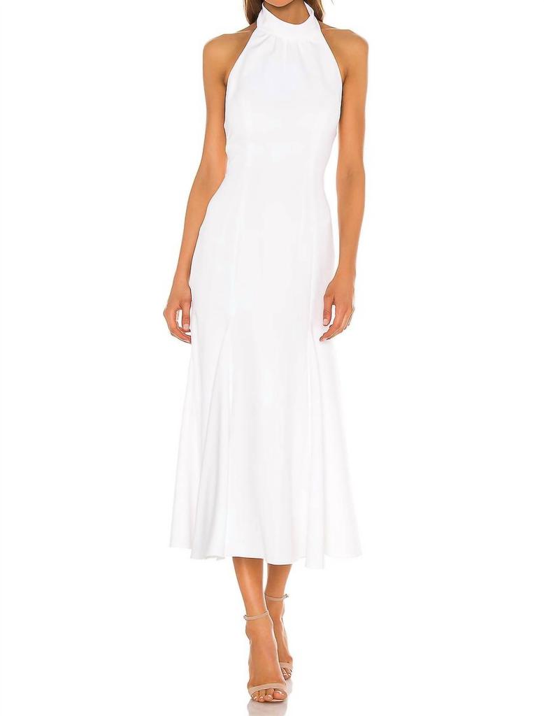 Milly Milly - Cady Penelope High Neck Halter Midi Dress