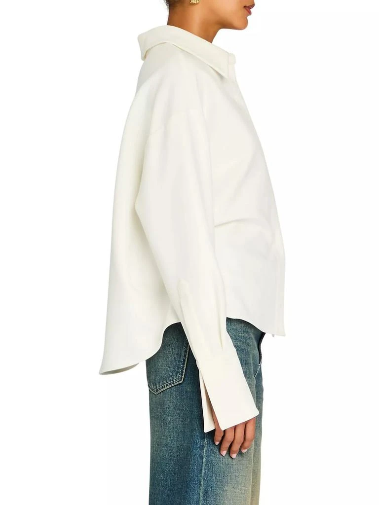 Ser.o.ya Rhia Crepe Draped Button Down 3