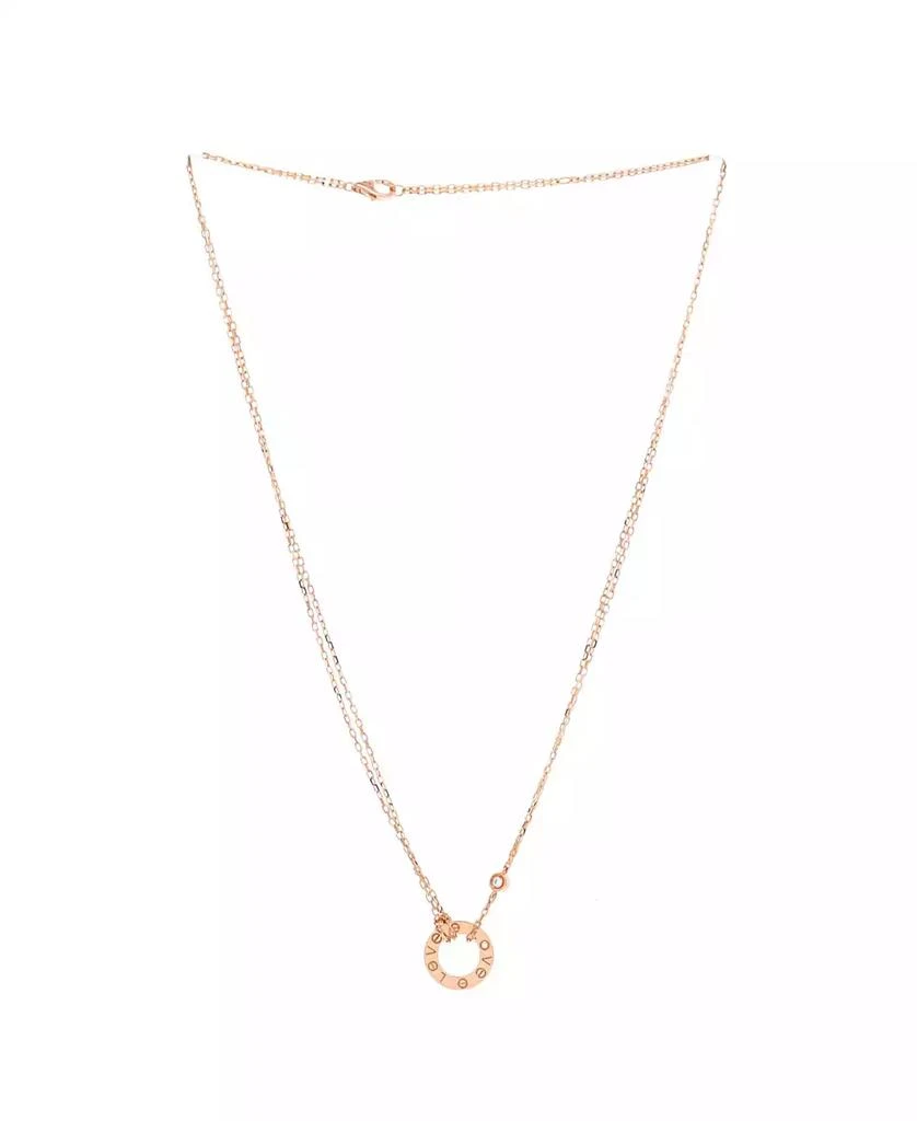 Cartier 2 Diamonds Love Pendant Necklace 3