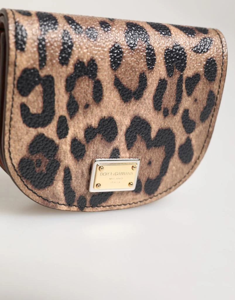 Dolce 
Gabbana Calf Leather Leopard Print Logo Plaque Women
s Wallet 2