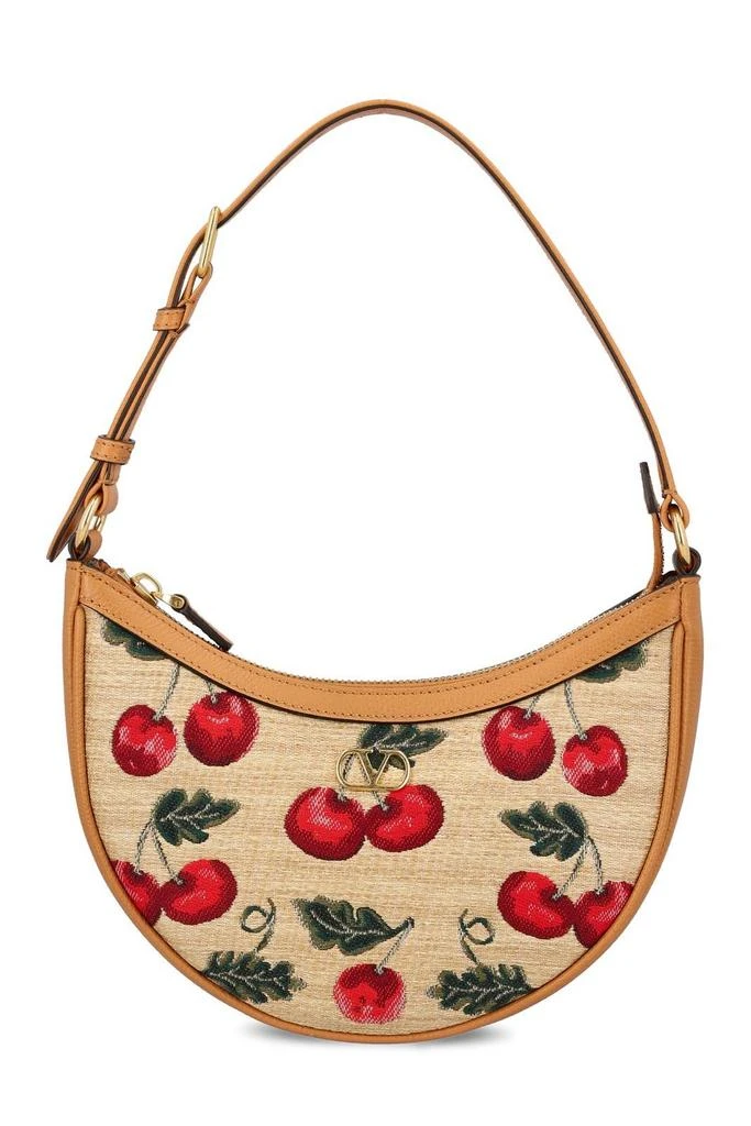 Valentino Valentino VLogo Plaque Zip-Up Tote Bag 1