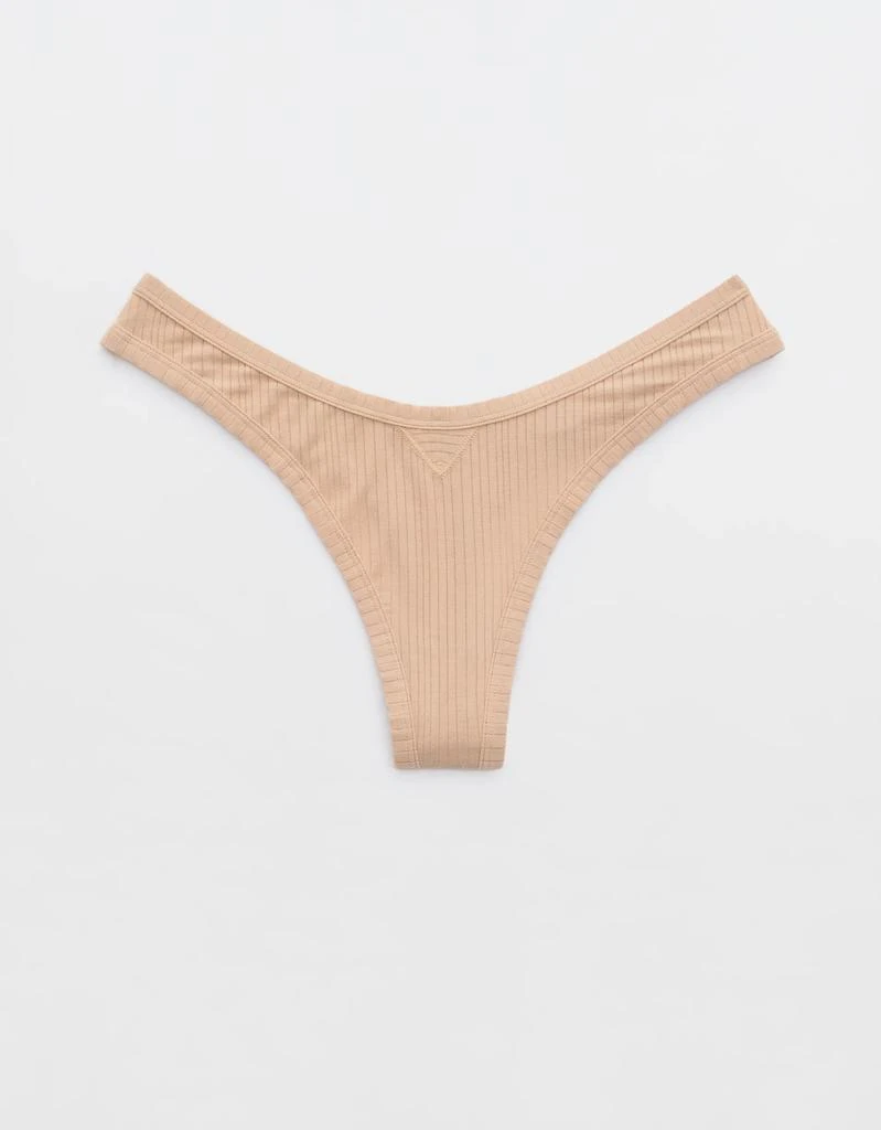 Aerie Superchill Modal Rib Thong Underwear 1
