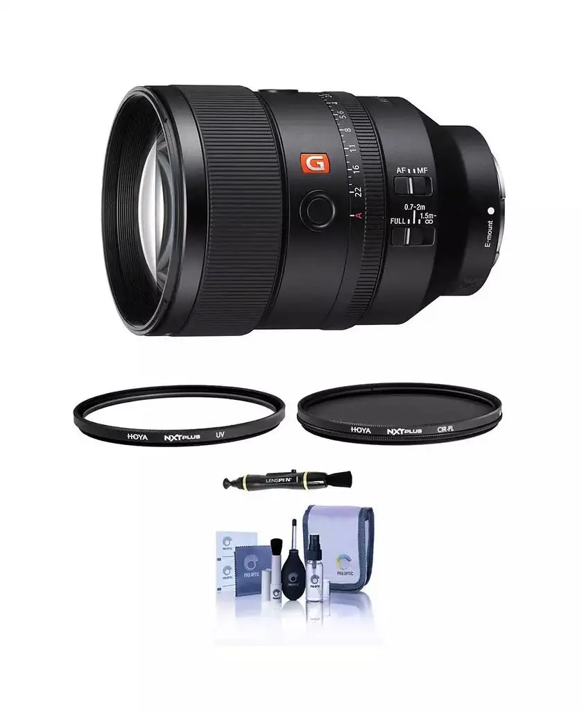 SONY FE 135mm F1.8 GM Lens for Sony E, Bundle with Tiffen 82mm UV and CPL Filters, Lens Cleaner