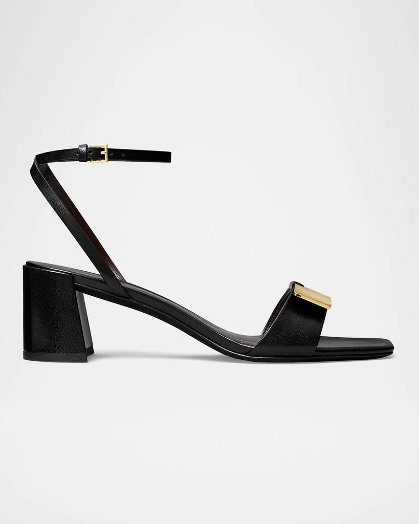 Tory Burch Gigi Leather Bar Ankle-Strap Sandals 1