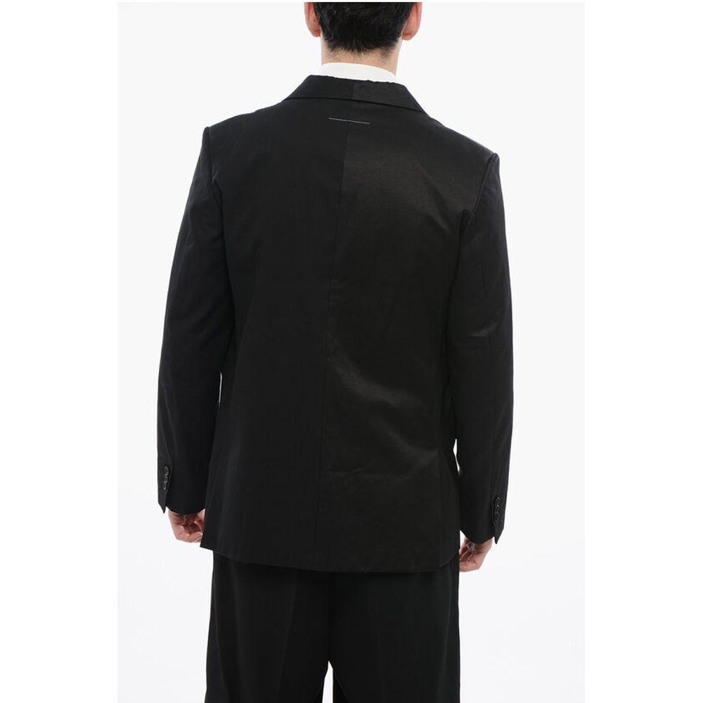 MAISON MARGIELA MM6 Single-Breasted Blazer With Asymmetric Men's Pockets