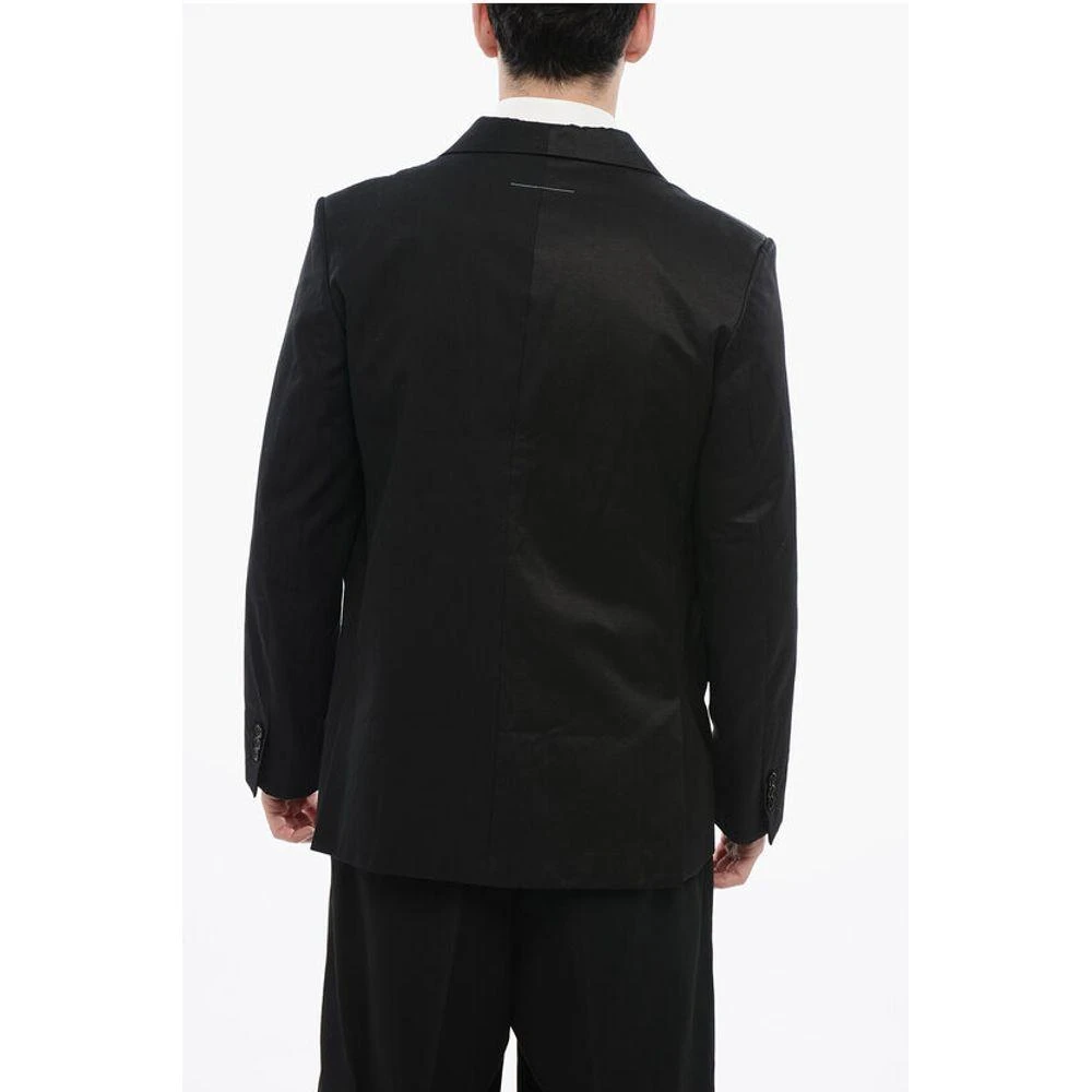 MAISON MARGIELA MM6 Single-Breasted Blazer With Asymmetric Men's Pockets 2