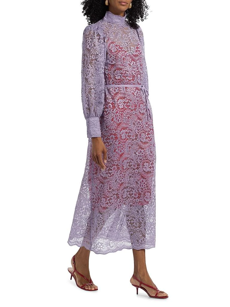 Farm Rio Lace Tie-Waist Midi-Dress 2