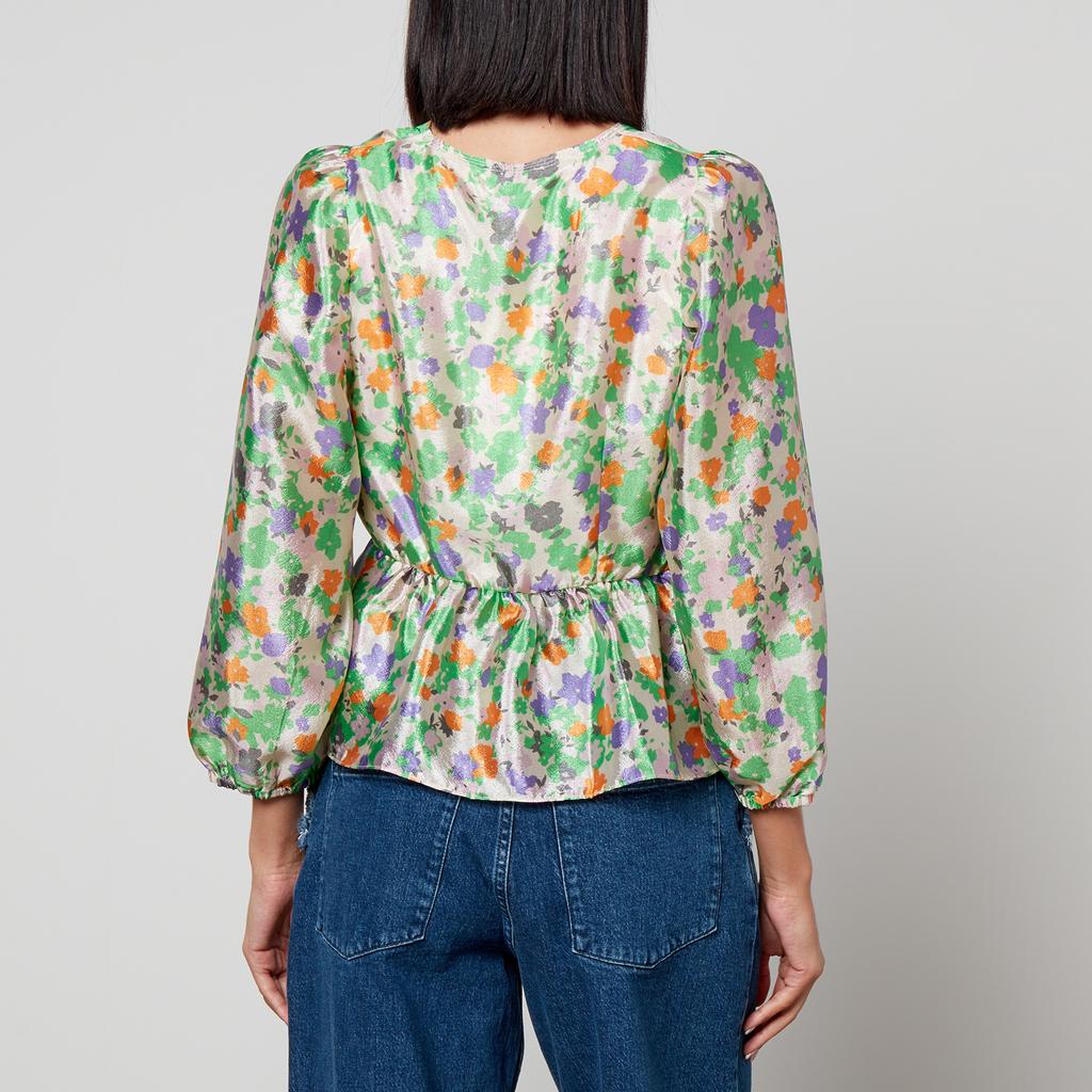 Baum Und Pferdgarten Baum Und Pferdgarten Mallow Floral-Print Satin Top