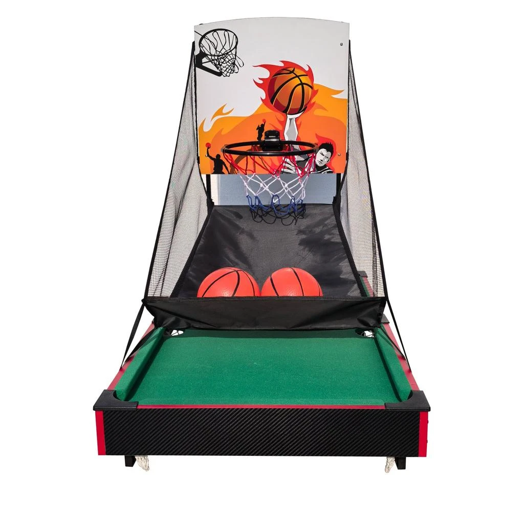 Streamdale Furniture Streamdale 36" Multi Game Table: Basketball 
Billiards Combo 5