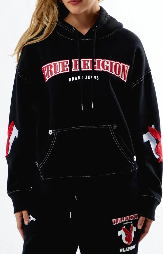True Religion x Playboy Fleece Oversized Hoodie 2