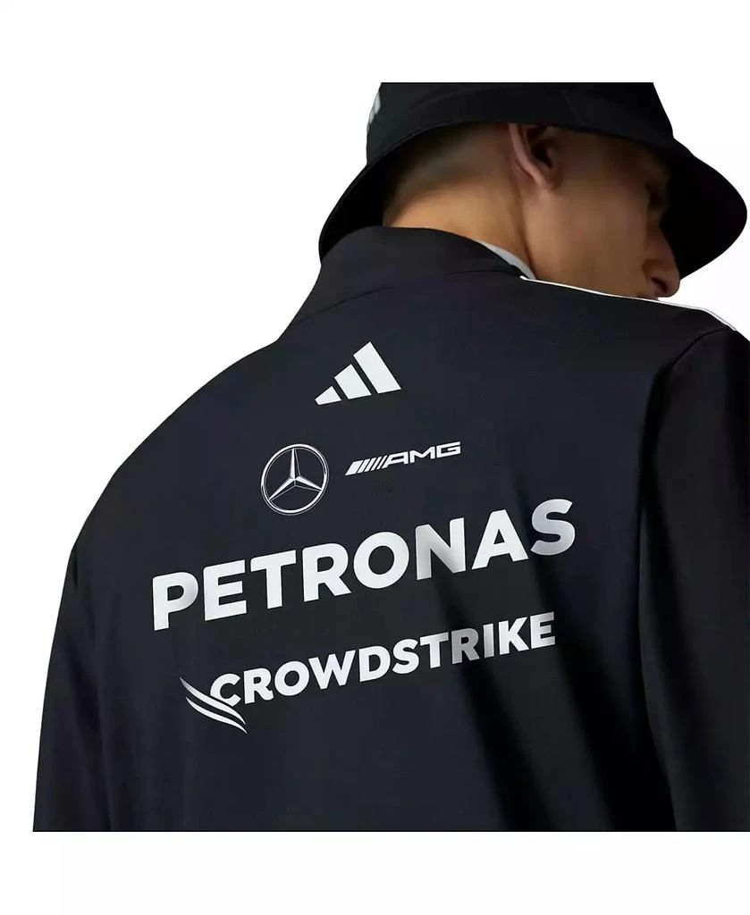 Adidas Men's Black Mercedes-AMG Petronas F1 Team Wear Quarter-Zip Pullover Sweatshirt 3