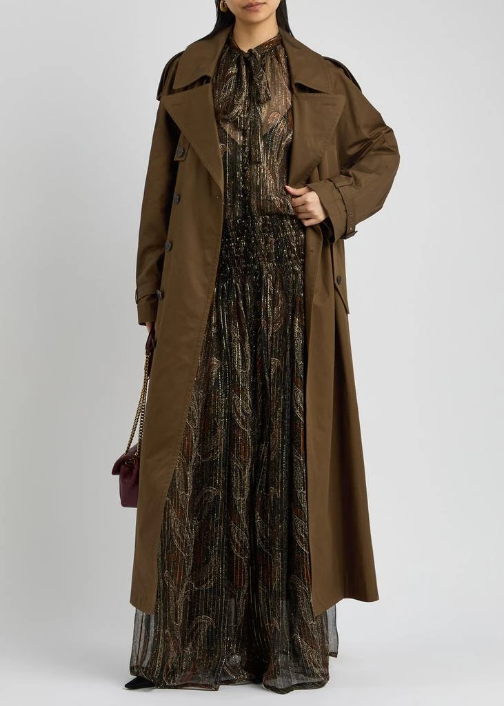 Yves Saint Laurent Double-breasted cotton-twill trench coat 4