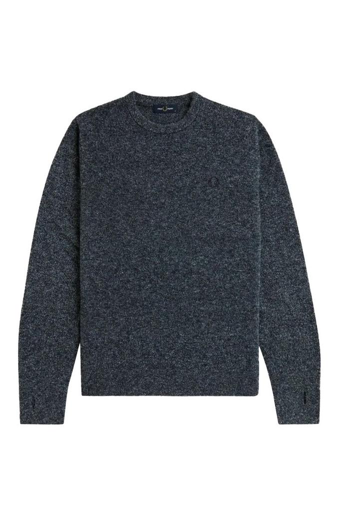 Fred Perry Laurel Wreath Mock Neck Jumper - Sweaters - BeyondStyle