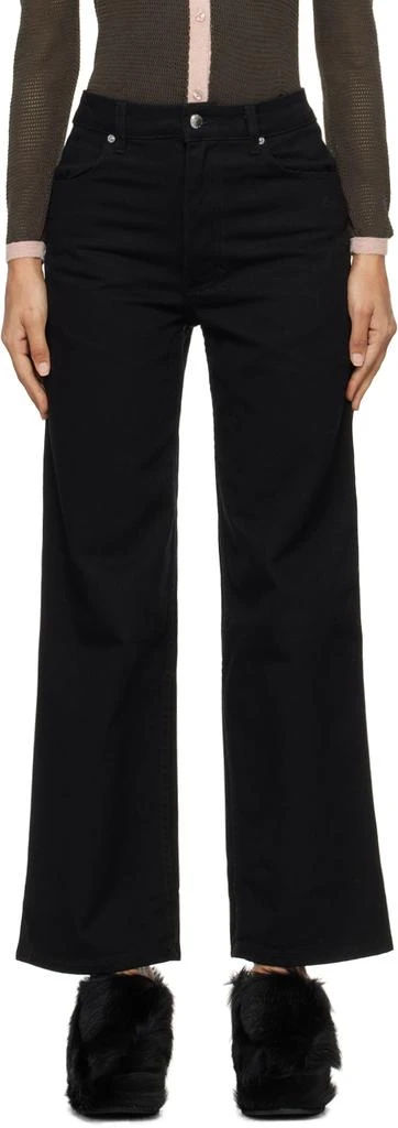 Eckhaus Latta Black Wide Leg Jeans 1