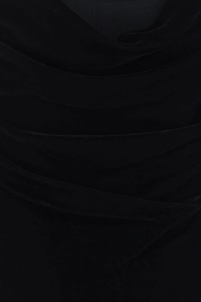 Dion Lee Black velvet mini dress 2