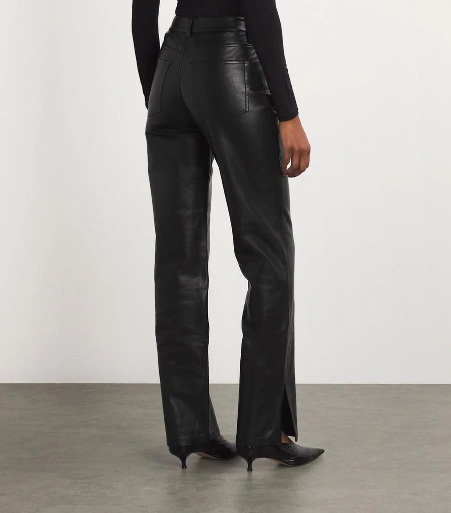 ANINE BING Leather Roy Trousers 4