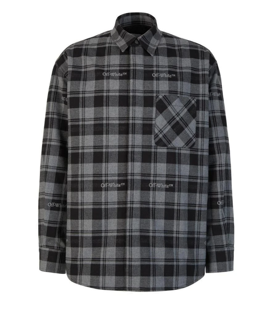 Off-White Off-White Checked Long-Sleeved Shirt 1