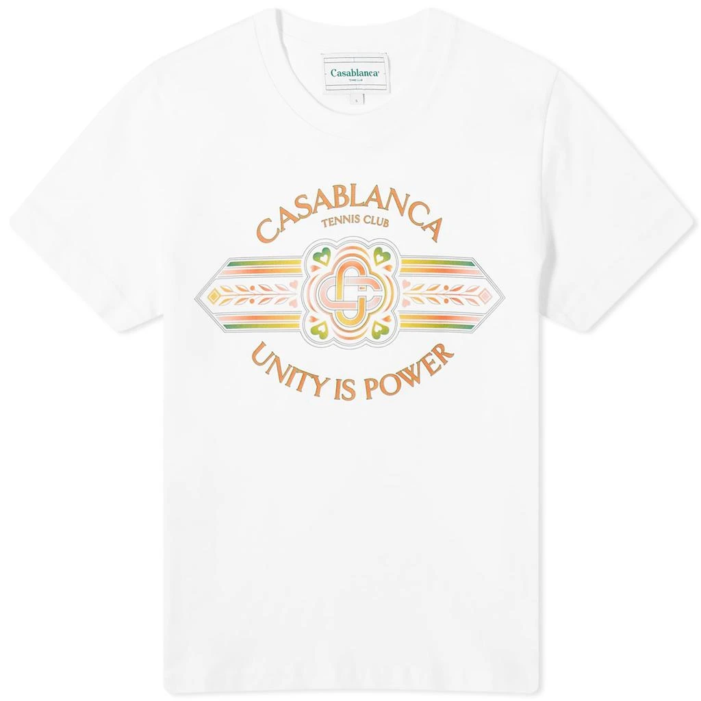 Casablanca Casablanca Unity Power Printed Fitted T-Shirt 1