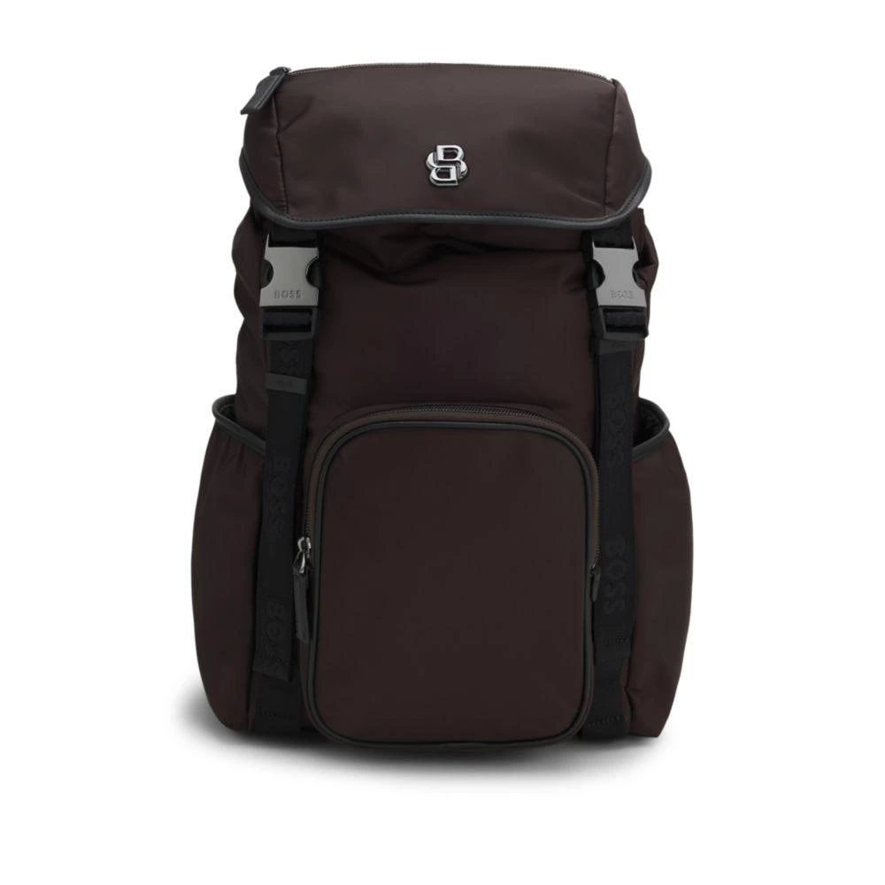 Hugo Boss Twill backpack with Double B monogram 1