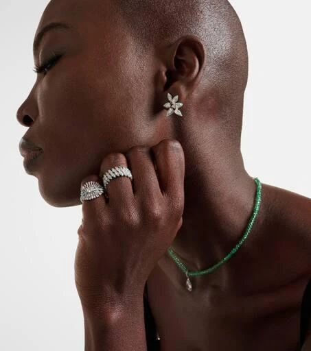 Kamyen 18kt white gold pinky ring with diamonds 2