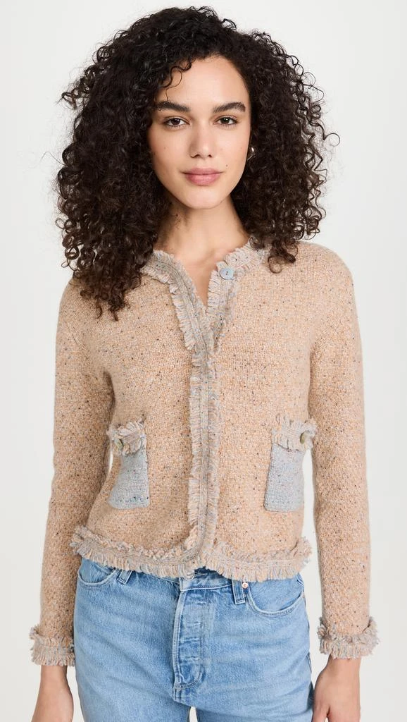 Lingua Franca Onassis Knit Tweed Jacket 1