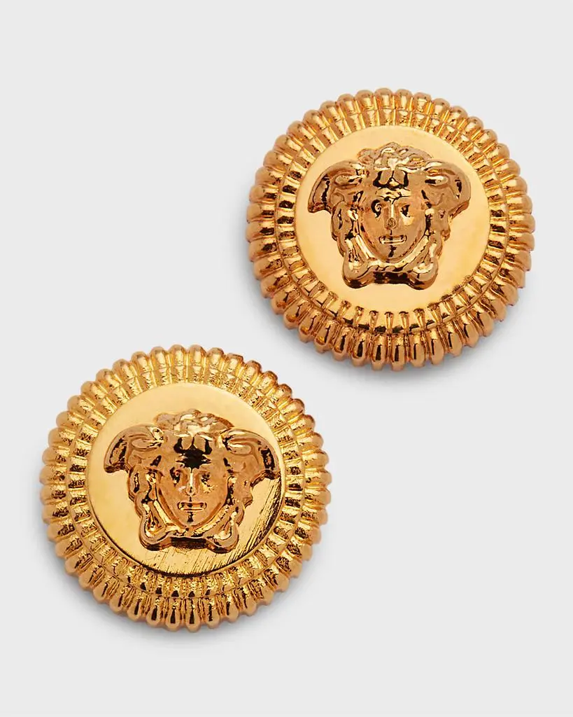 Versace Men's Medusa Stud Earrings