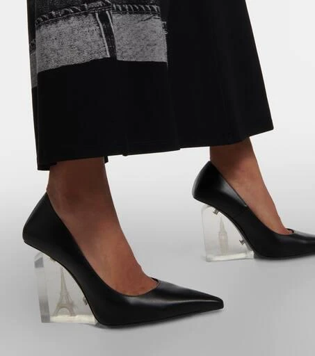 Jimmy Choo x Jean Paul Gaultier leather wedge pumps 7