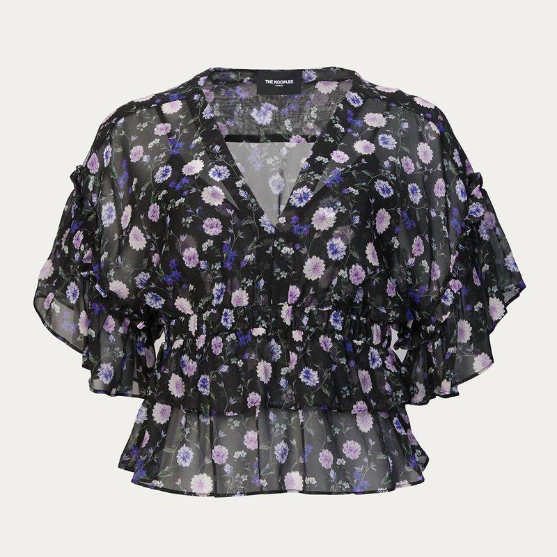 The Kooples Silk Top With Print