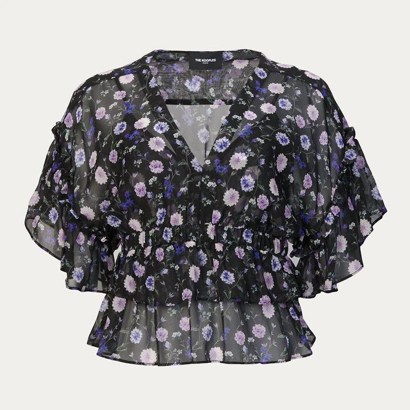 The Kooples Silk Top With Print 1