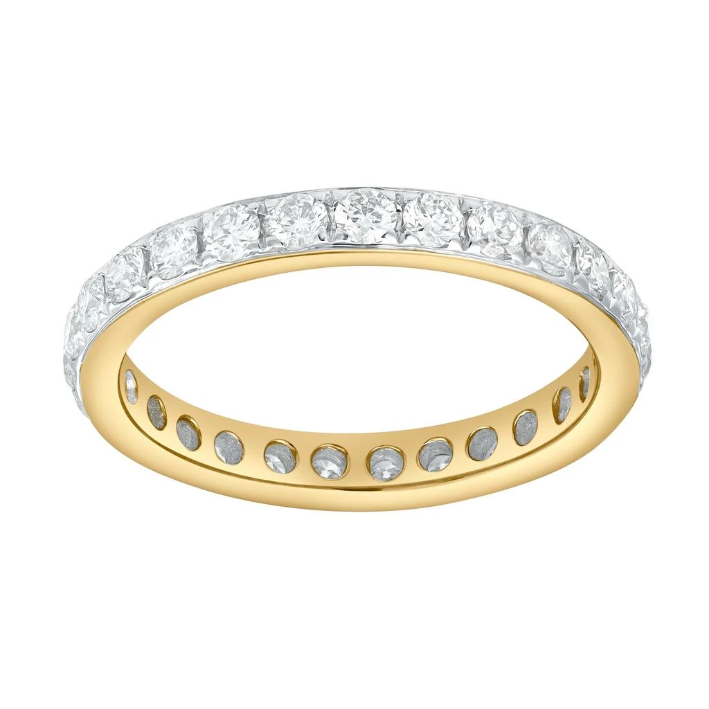 LuvMyJewelry Averine 1.00 Ct Natural Diamond Eternity Band 14K Gold Ring