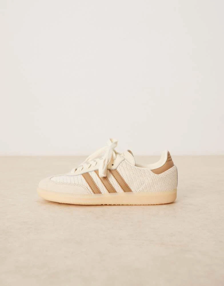 Adidas adidas Originals Samba OG Crochet trainers in cream and brown 2