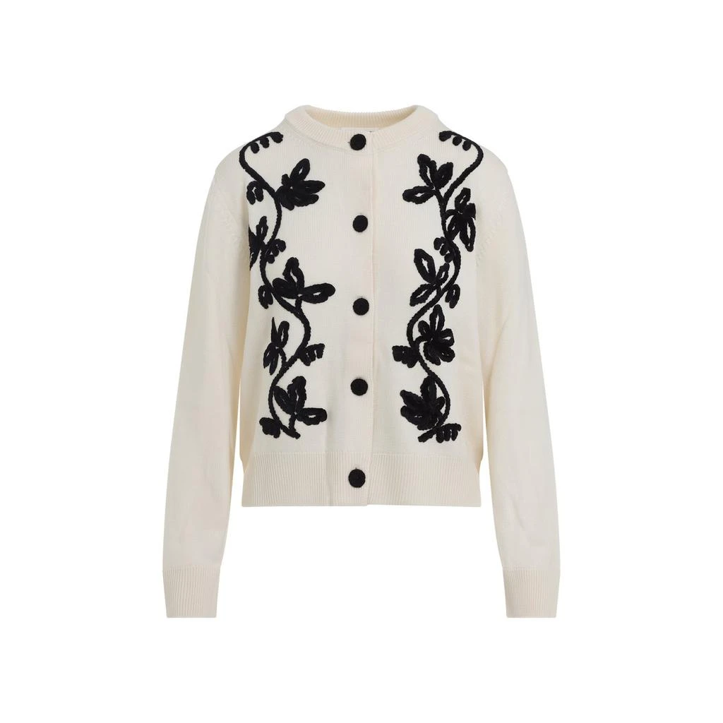 Jil Sander Jil Sander Floral Embroidered Cardigan from Cettire