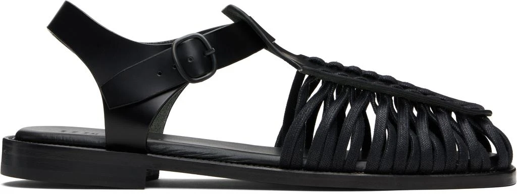 Hereu Black Alaro Sandals