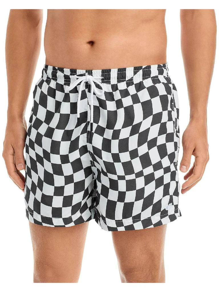 Solid & Striped Mens Checkered Swim Trunks 1
