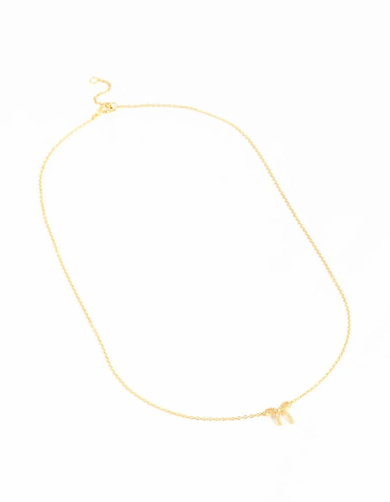 Lovisa Premium Gold Plated Sterling Silver Charming Bow Necklace 2