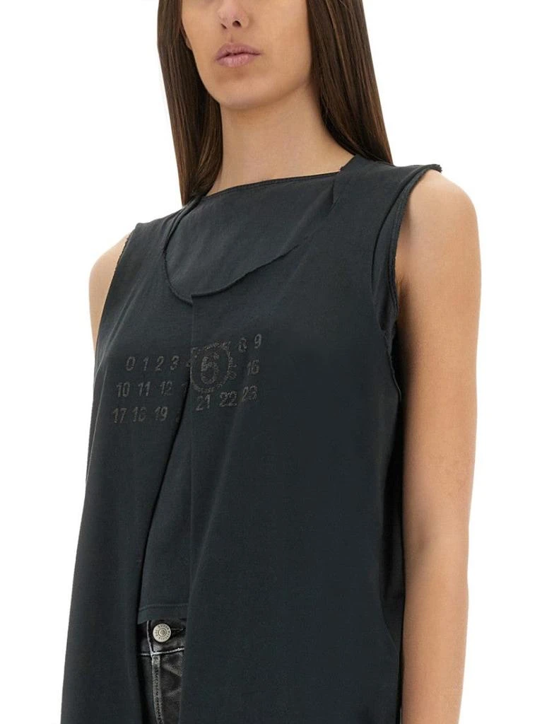 MM6 Black Regular Fit Vest 4