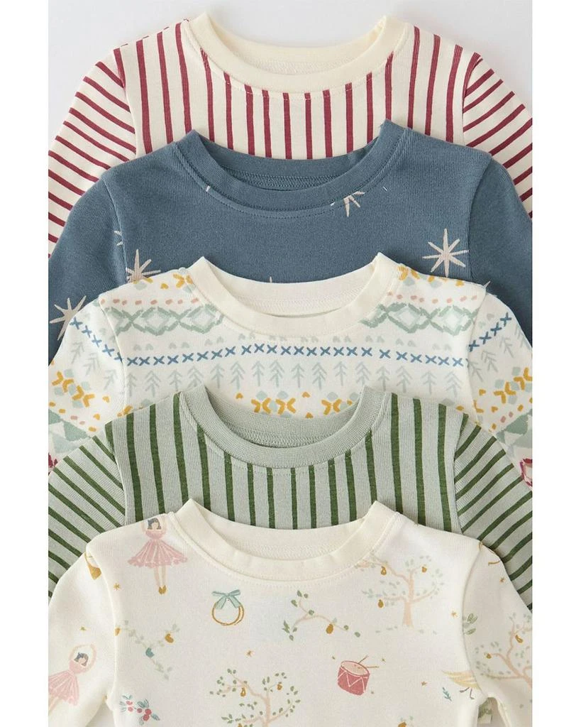 Pehr Unisex Starry Midnight Ribbed Pajama Set - Baby, Toddler 5