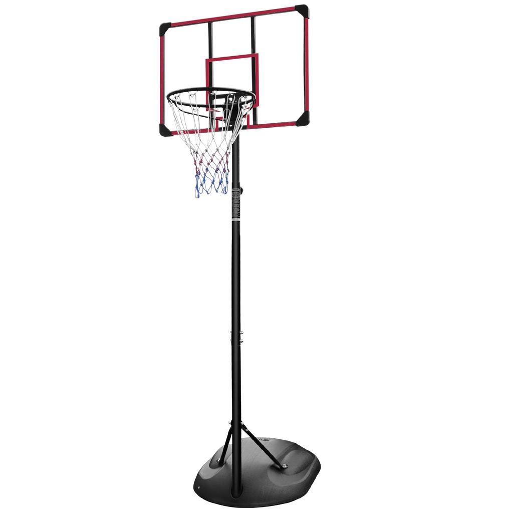 Streamdale Furniture Streamdale Adjustable 7.5-9.2FT Basketball Hoop with Backboard 
Wheels