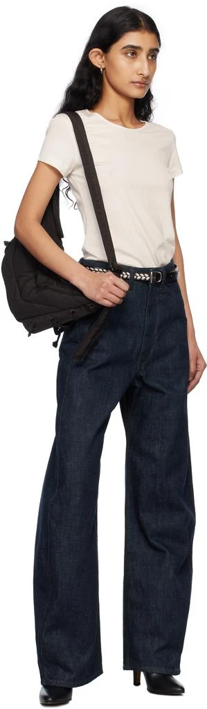 Lemaire Blue High Waisted Curved Jeans 5
