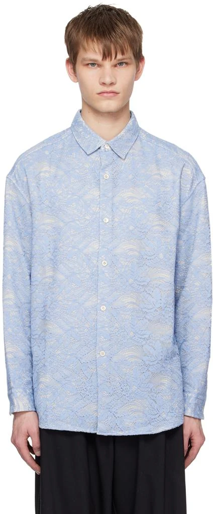 A PERSONAL NOTE 73 Blue Floral Shirt 1