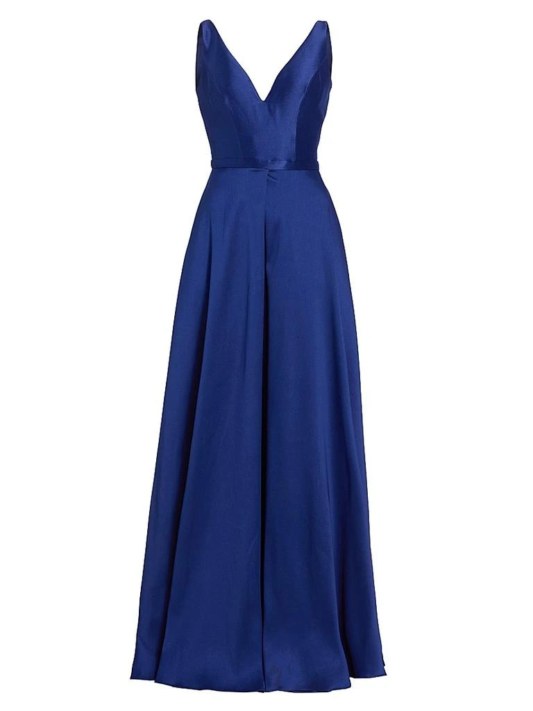 vera wang dress blue Vera Wang Lace Blue Bodice Gown  Reloved