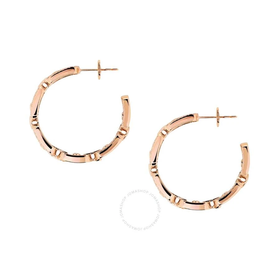 Messika Move Link 18k Rose Gold Diamond Hoop Earrings 2