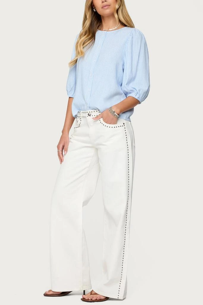 Edikted Edikted Quincy Studded Low Rise Jeans 2