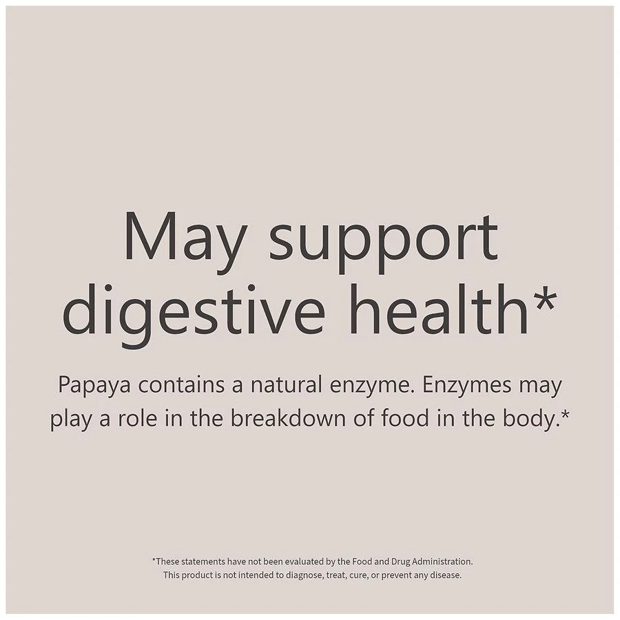 Walgreens Chewable Papaya Enzyme Complex Tablets 5