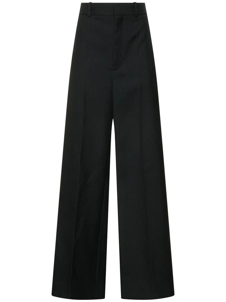 Carven Evening Straight Wool Tuxedo Pants 1