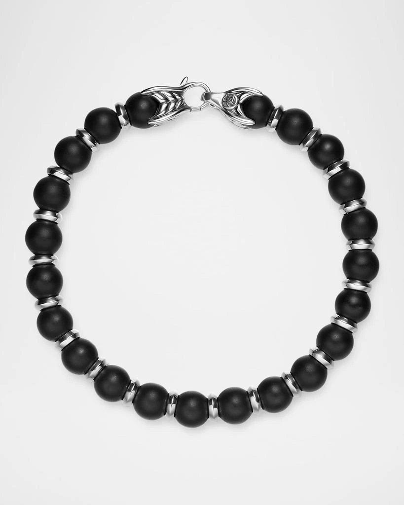 David Yurman Men
s Spiritual Beads Bracelet in Silver with Black Onyx, 8mm 5