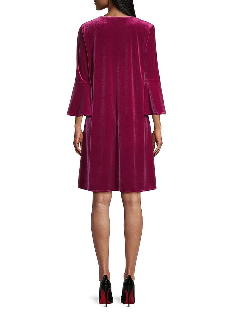 Caroline Rose Stretch Velvet Bella Shift Dress 5
