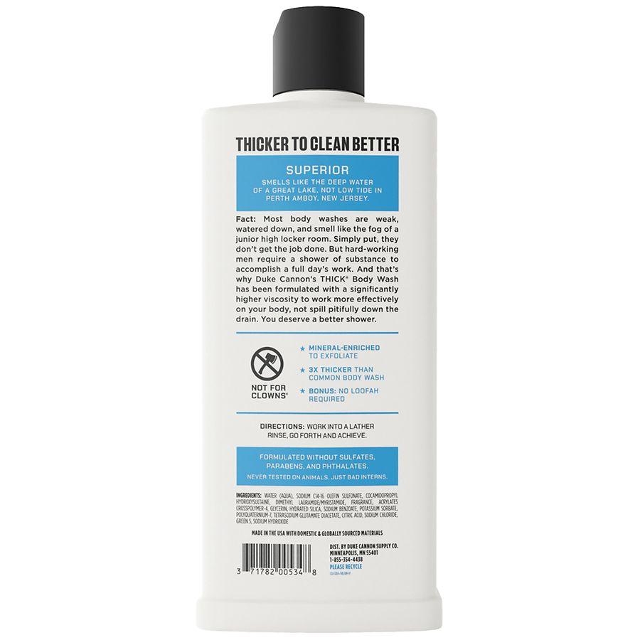 Duke Cannon Thick Body Wash Superior - Fresh Water + Citrus